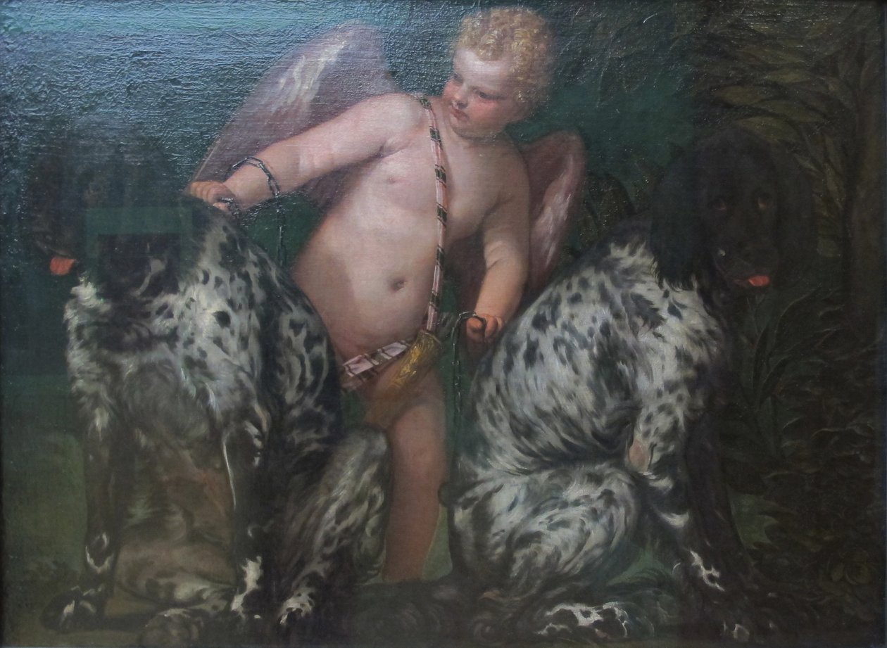 Ámor két kutyával alkotó: Paolo Veronese