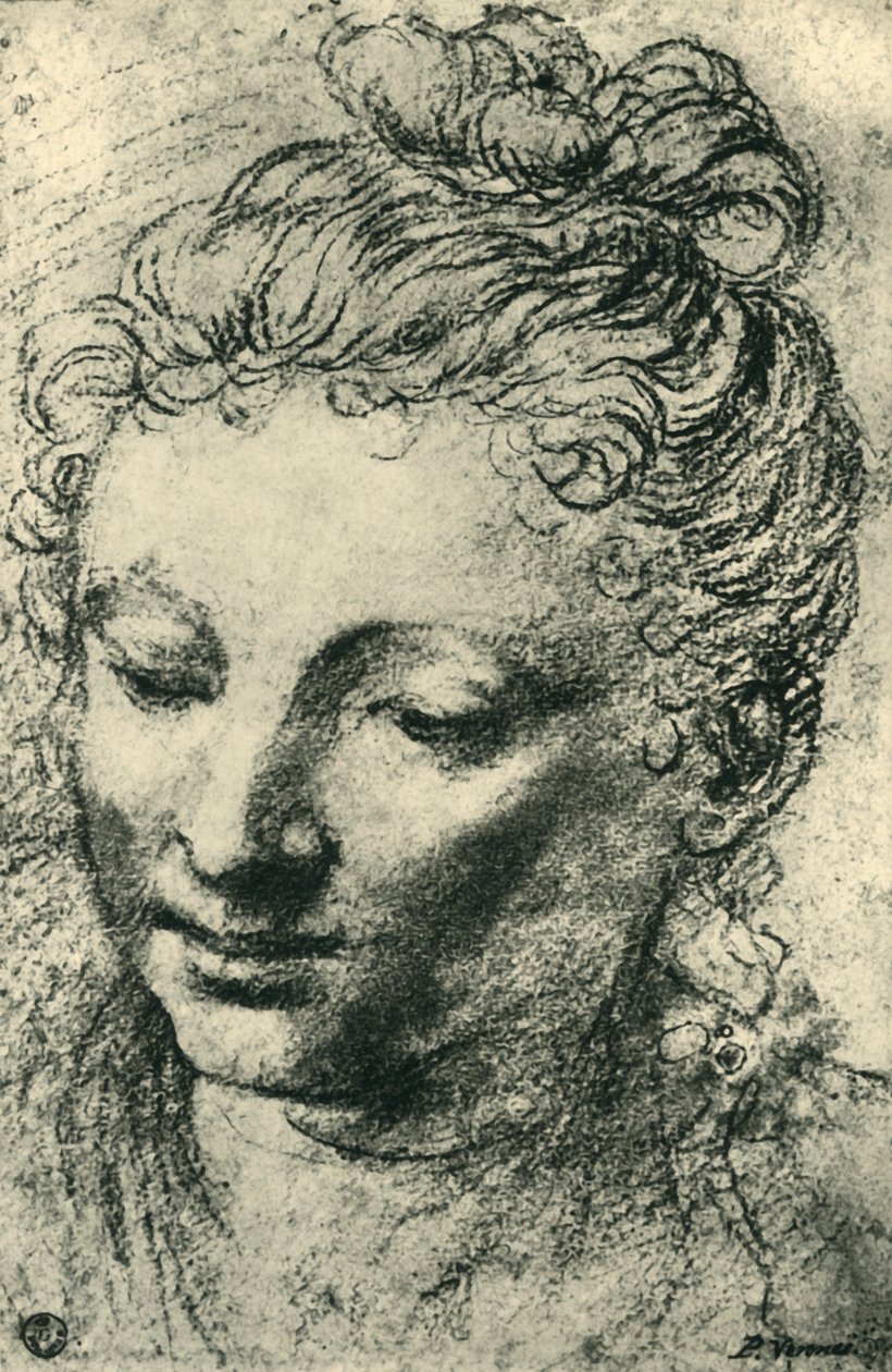 Lenéző nő feje, 16. század közepe, 1943. alkotó: Paolo Veronese