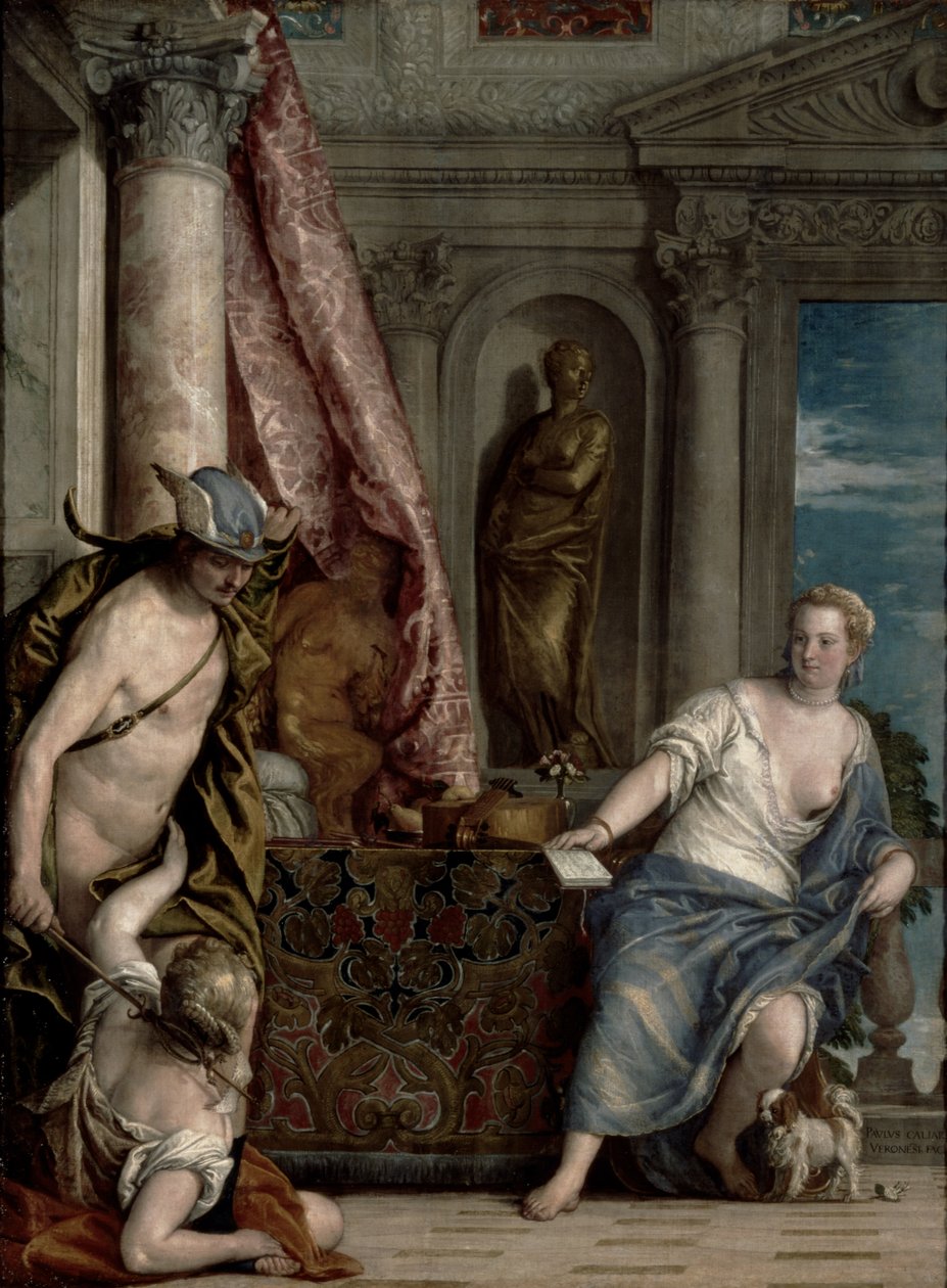 Hermész, Herse és Aglauros, 1576-84 körül alkotó: Paolo Veronese