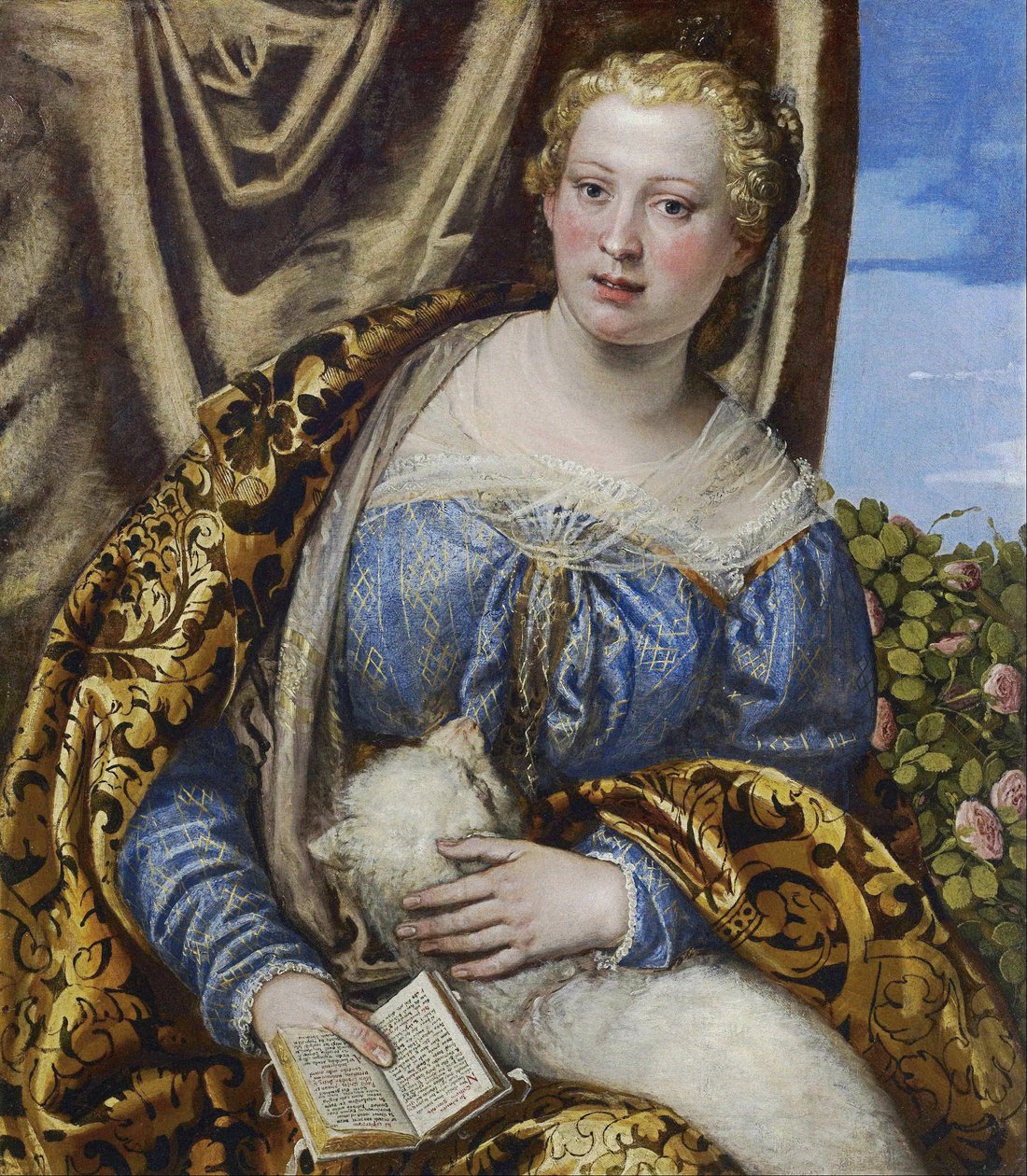 Egy hölgy portréja, mint Szent Ágnes alkotó: Paolo Veronese