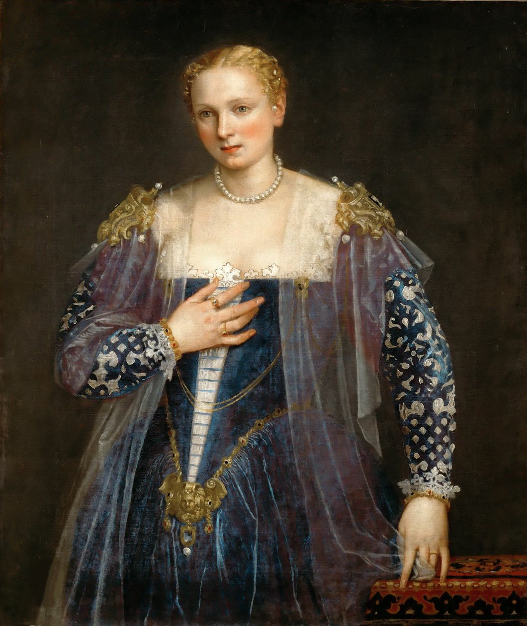 Egy velencei nő portréja La Bella Nani, c. 1560. alkotó: Paolo Veronese