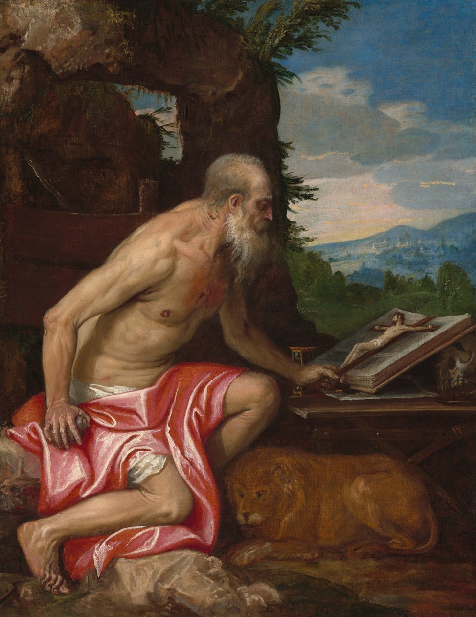 Szent Jeromos a vadonban, c. 15751585. alkotó: Paolo Veronese