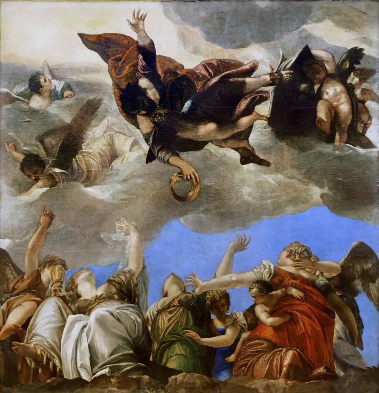Szent Márk a teológiai erényeket jutalmazza alkotó: Paolo Veronese