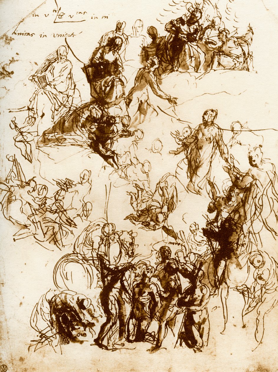 Vázlat Szent György vértanúságához, 1913. alkotó: Paolo Veronese