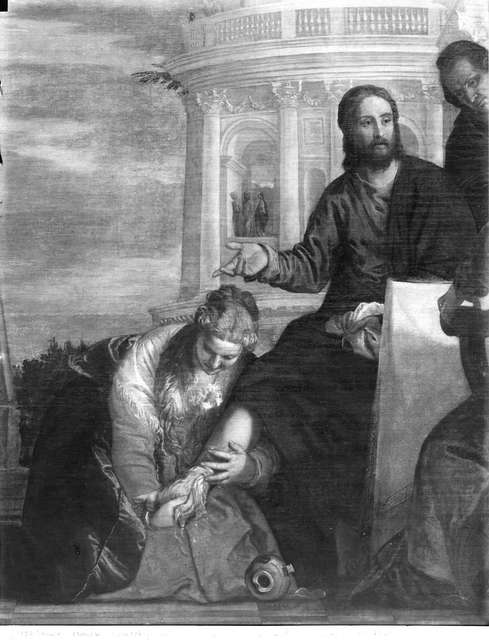 Vacsora Simon farizeus házában, a központi rész részlete, 1570 alkotó: Paolo Veronese