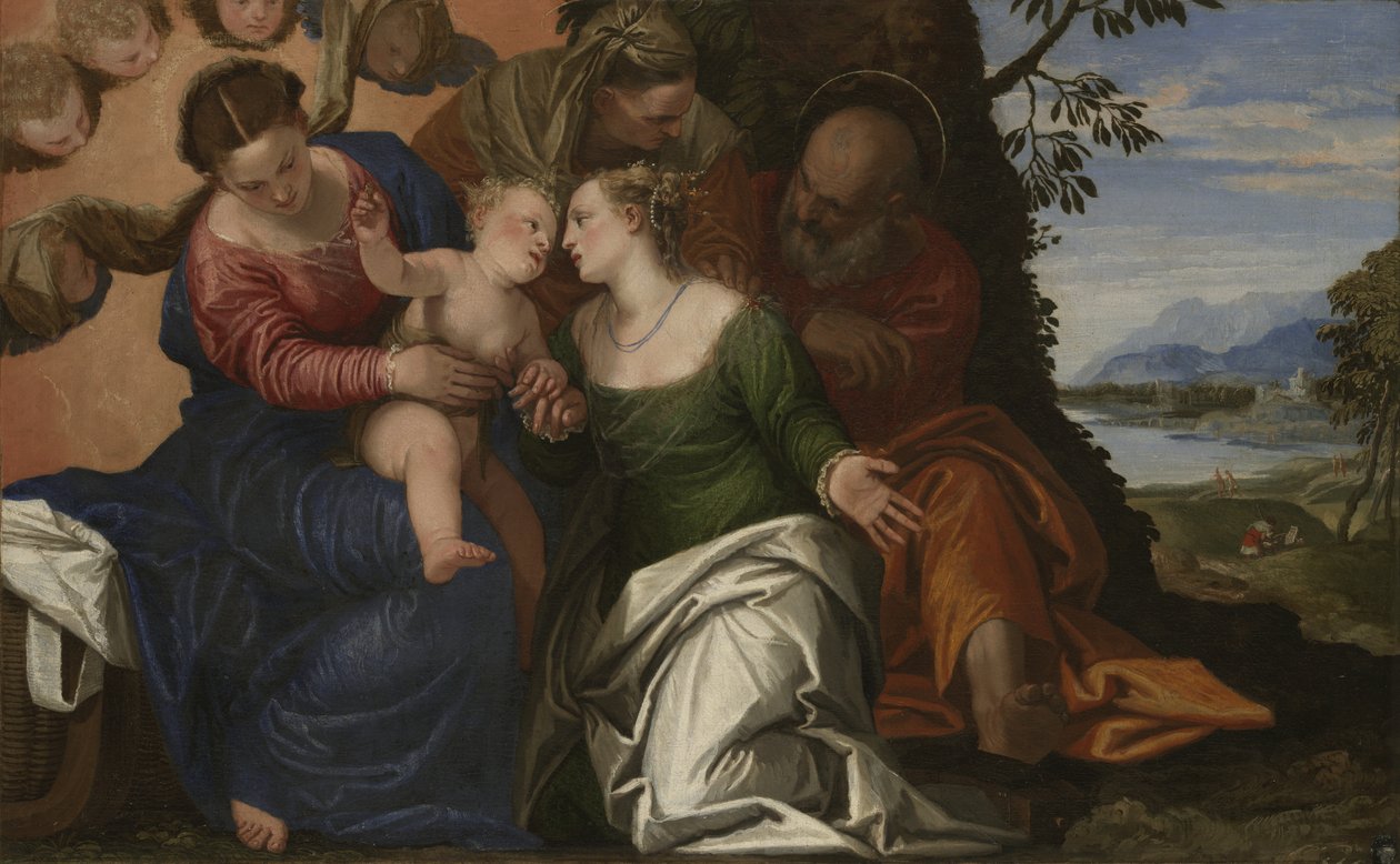 Alexandriai Szent Katalin misztikus házassága, 1547–1550 körül alkotó: Paolo Veronese