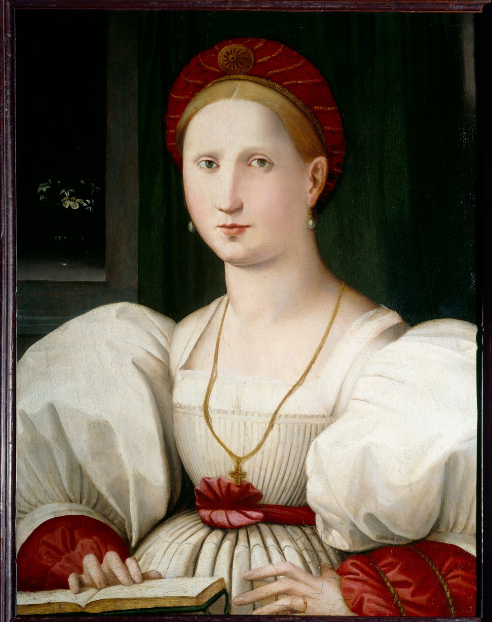Paolo Zacchia (kb. 1519-1561) női portré festménye (ec.ital.) 16. század V. 0,73x0,55 m Lille musee des Beaux Arts alkotó: Paolo Zacchia