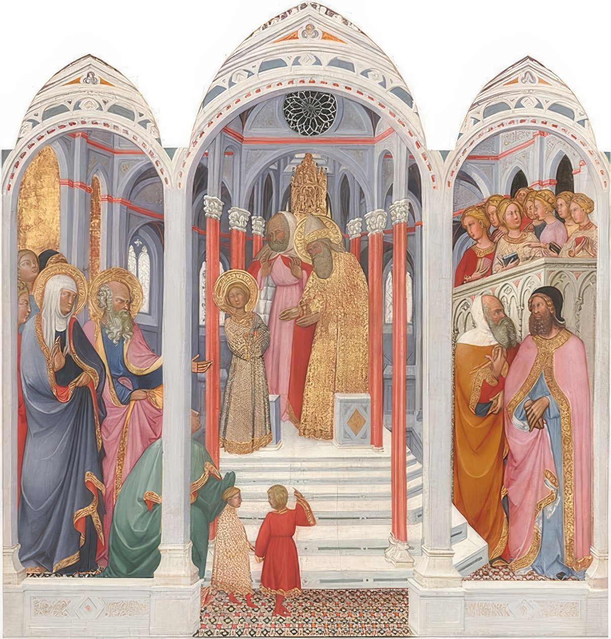 Mária templom folyosója. 1398-99 alkotó: Paolo di Giovanni Fei