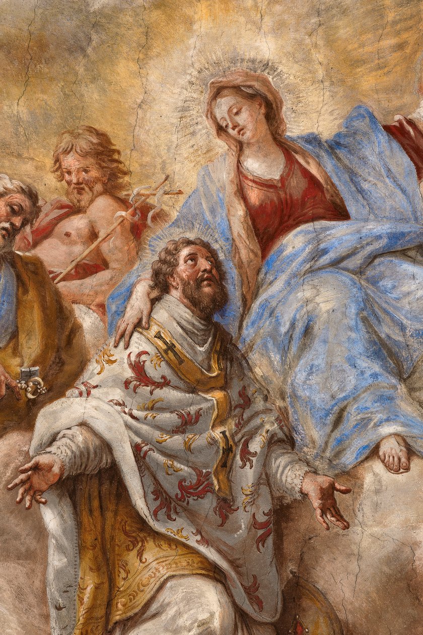 Szent Cataldo életét ábrázoló freskók alkotó: Paolo di Matteis
