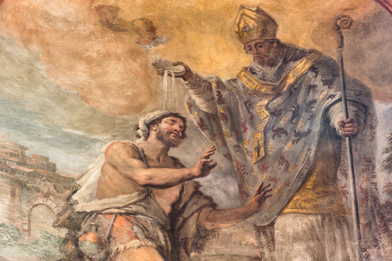 Szent Cataldo életét ábrázoló freskók alkotó: Paolo di Matteis
