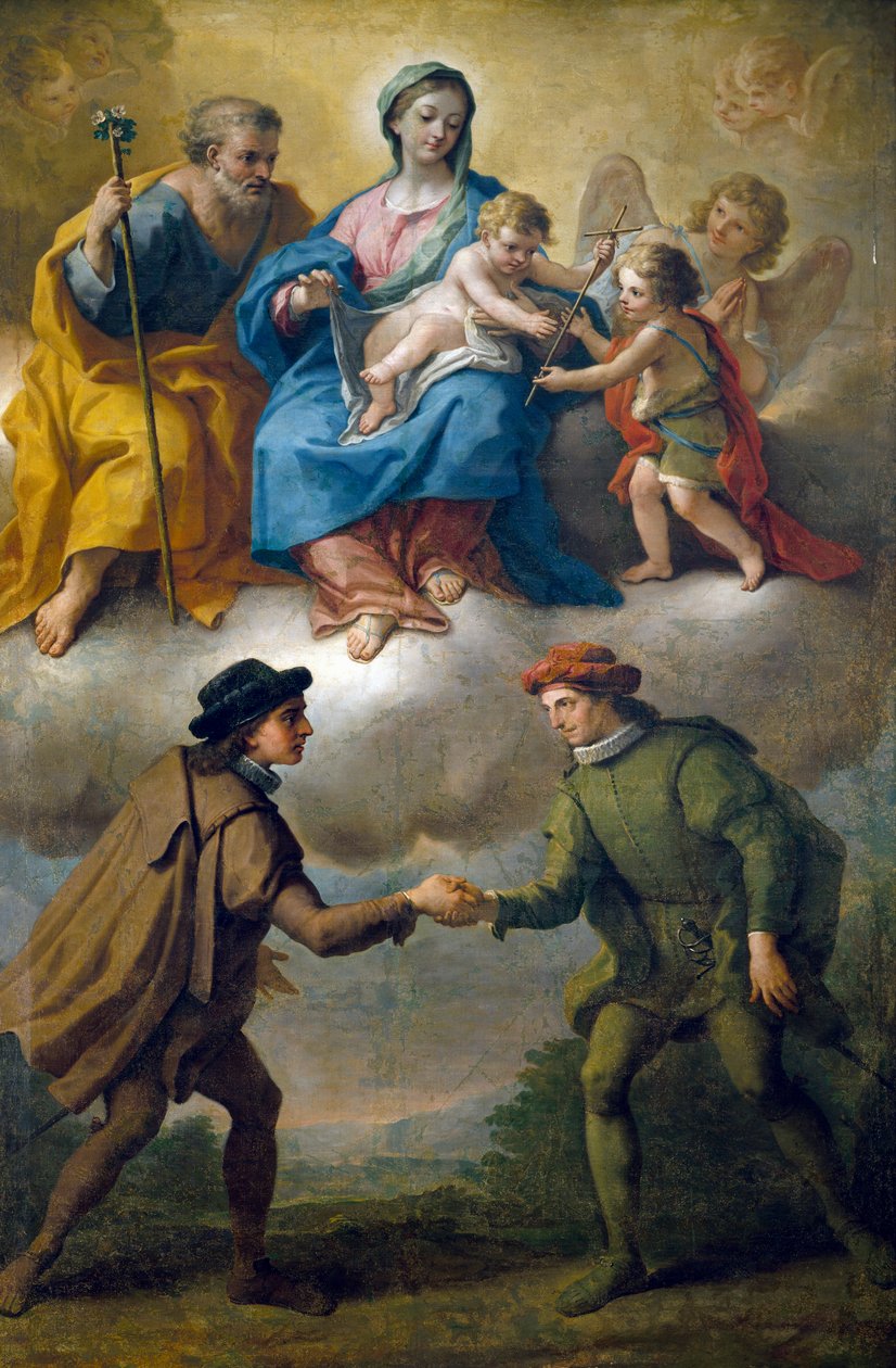 Béke Benevento város frakciói között, Paolo de Matteis (1662-1728) alkotó: Paolo di Matteis