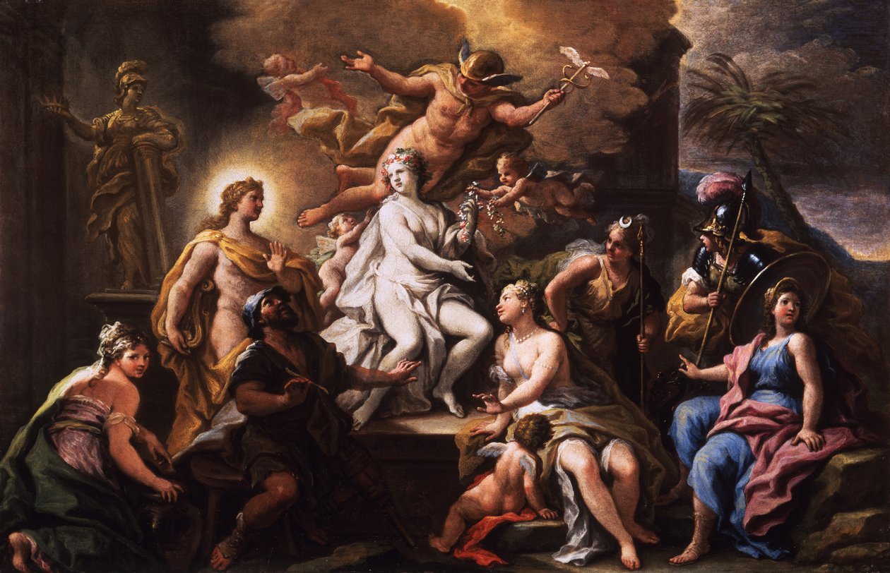 Pygmalion és Galatea (olaj, vászon) alkotó: Paolo di Matteis