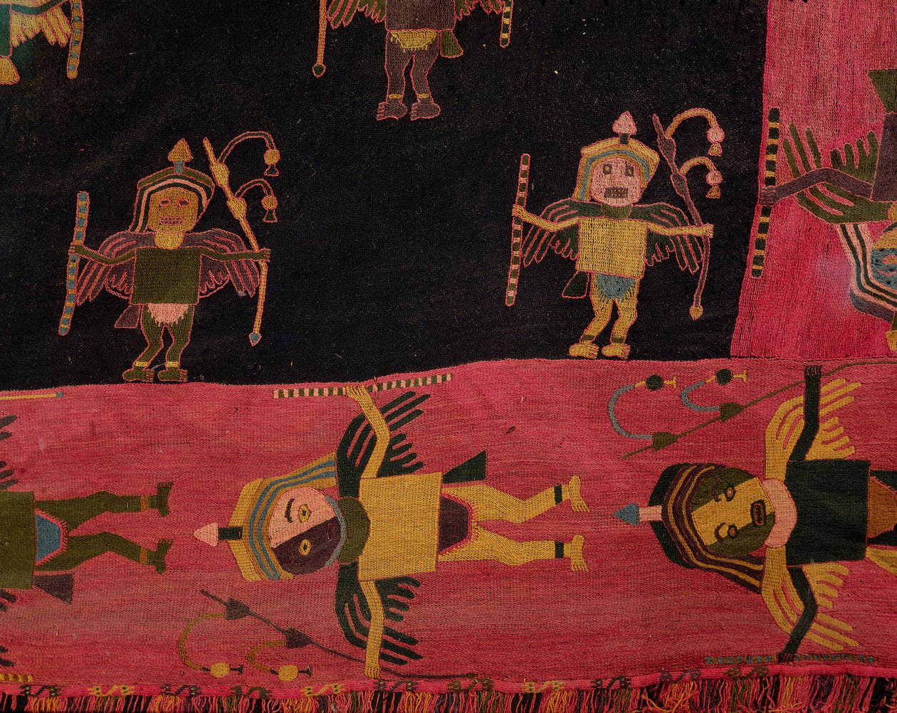 Gyapjúszövet (textil) alkotó: Paracas Culture