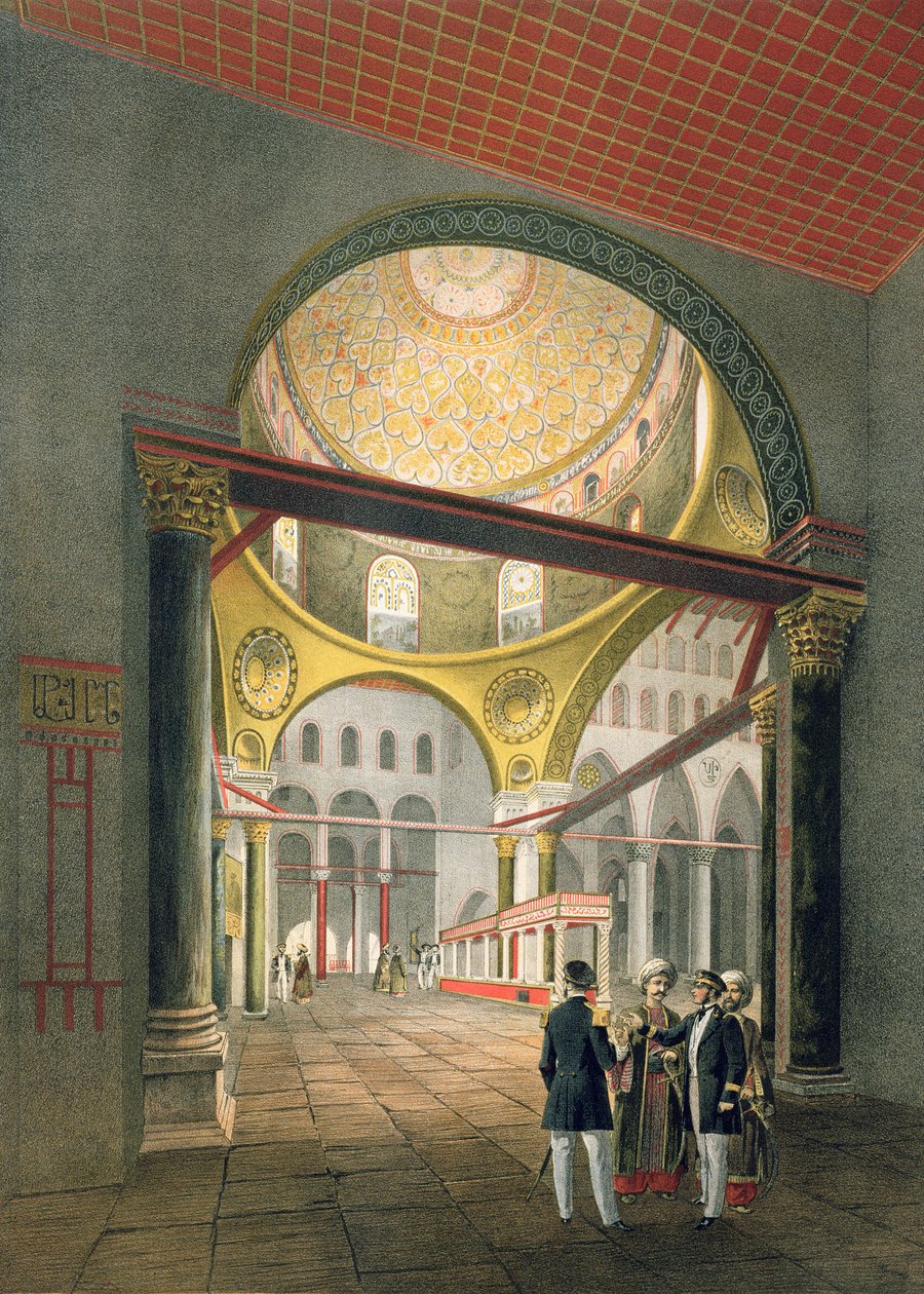 Az El Aksa mecset a „Jeruzsálemi emléktárgyakból”, Charles Claude Bachelier (fl. 1830-60) és Albert Adam (szül. 1833) metszete, 1861 alkotó: Paris