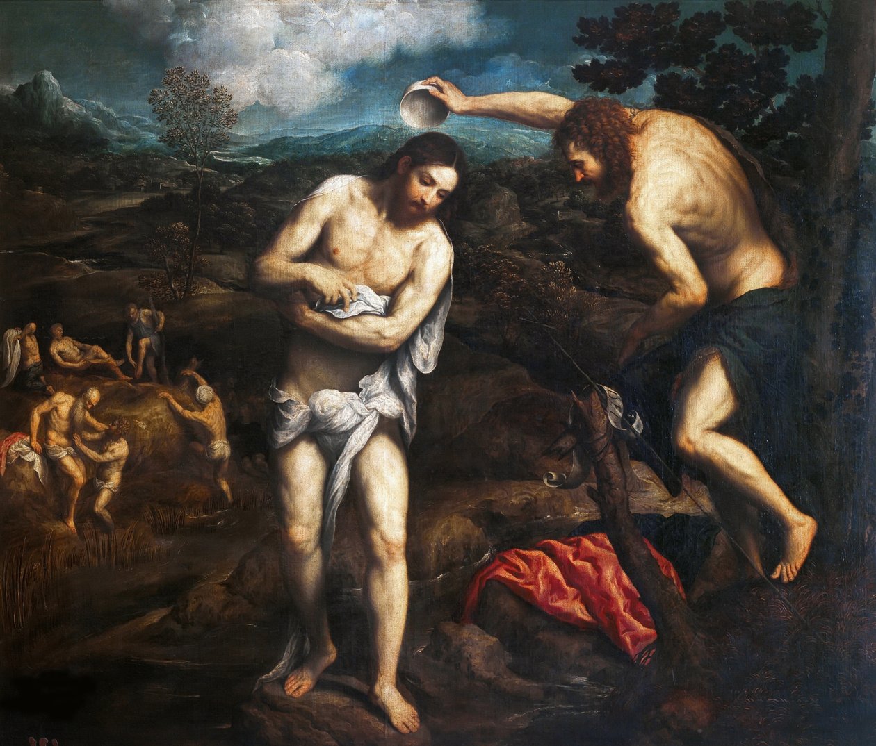 Krisztus megkeresztelkedése, 1548-1551. alkotó: Paris Bordone