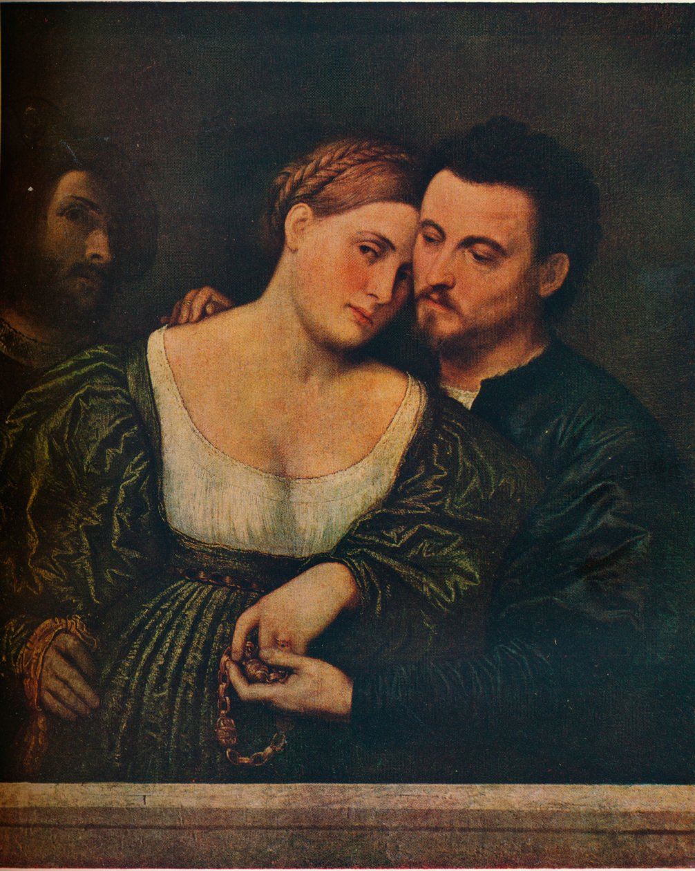A velencei szerelmesek, 1525-1530, 1930. alkotó: Paris Bordone