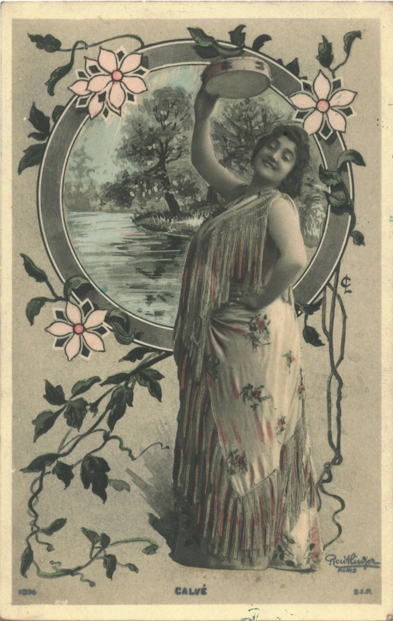 Emma Calve mint Carmen alkotó: Paris Photo studio Reutlinger