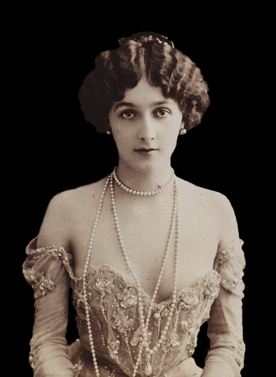 Lina Cavalieri operaénekesnő portréja 1874-1944. alkotó: Paris . Photo studio Reutlinger