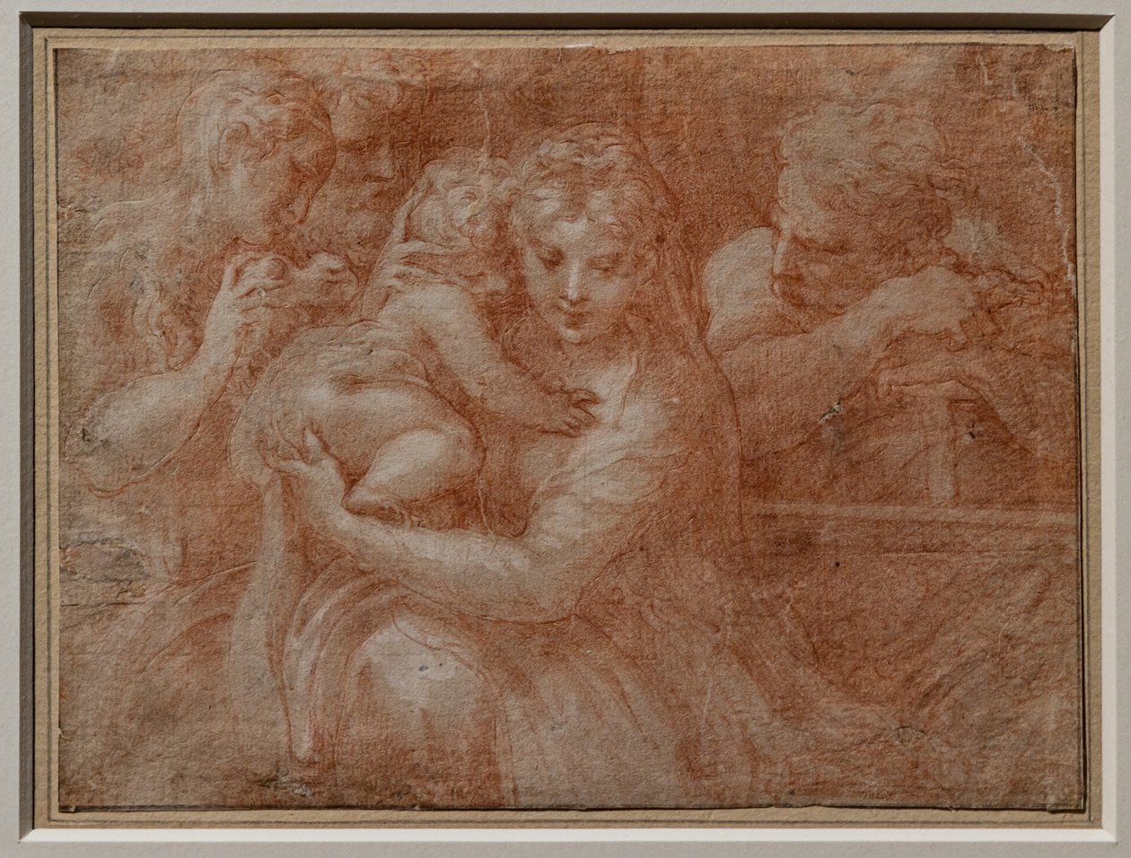 Szent család két szenttel alkotó: Parmigianino (1503 40)