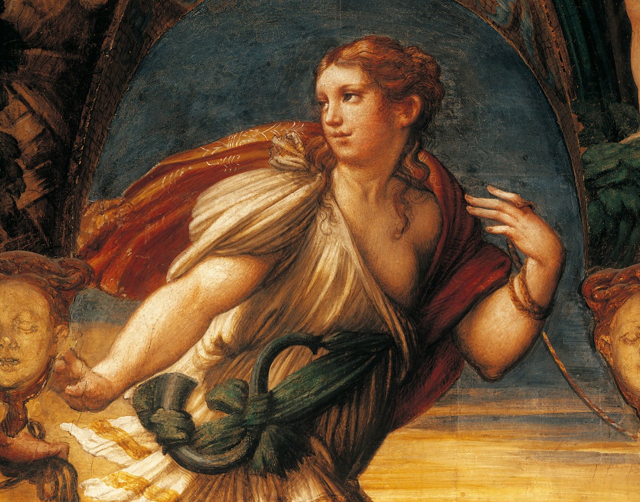 Diana és Actaeon legendája, Francesco Mazzola, Parmigianino (1503-1540), freskó, részlet, Rocca Sanvitale, Fontanellato, Emilia Romagna alkotó: Parmigianino