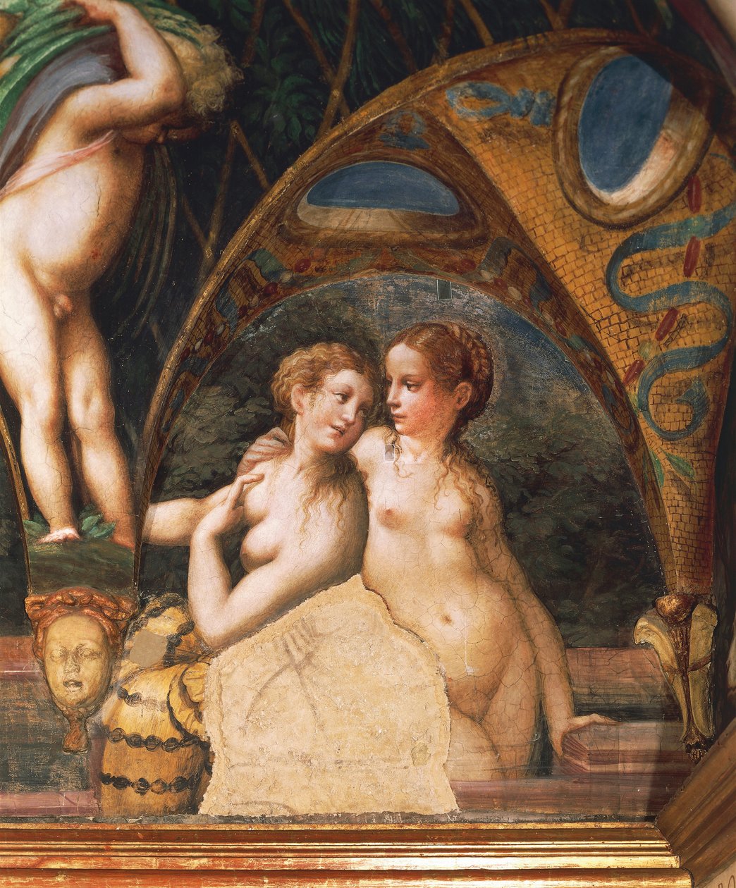 Nimfapár, Diana mítoszából és Actaeonból alkotó: Parmigianino