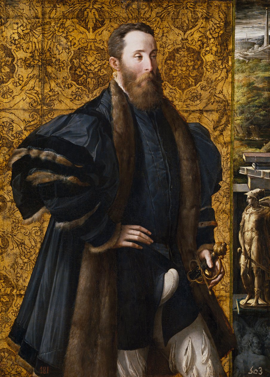"" Pier Maria Rossi, San Secondo (1504-1557) portréja "" Peinture de Francesco Mazzola Il Parmigianino dit Le Parmesan (1503-1540) 1536-1537 Museo del Prado, Madrid alkotó: Parmigianino