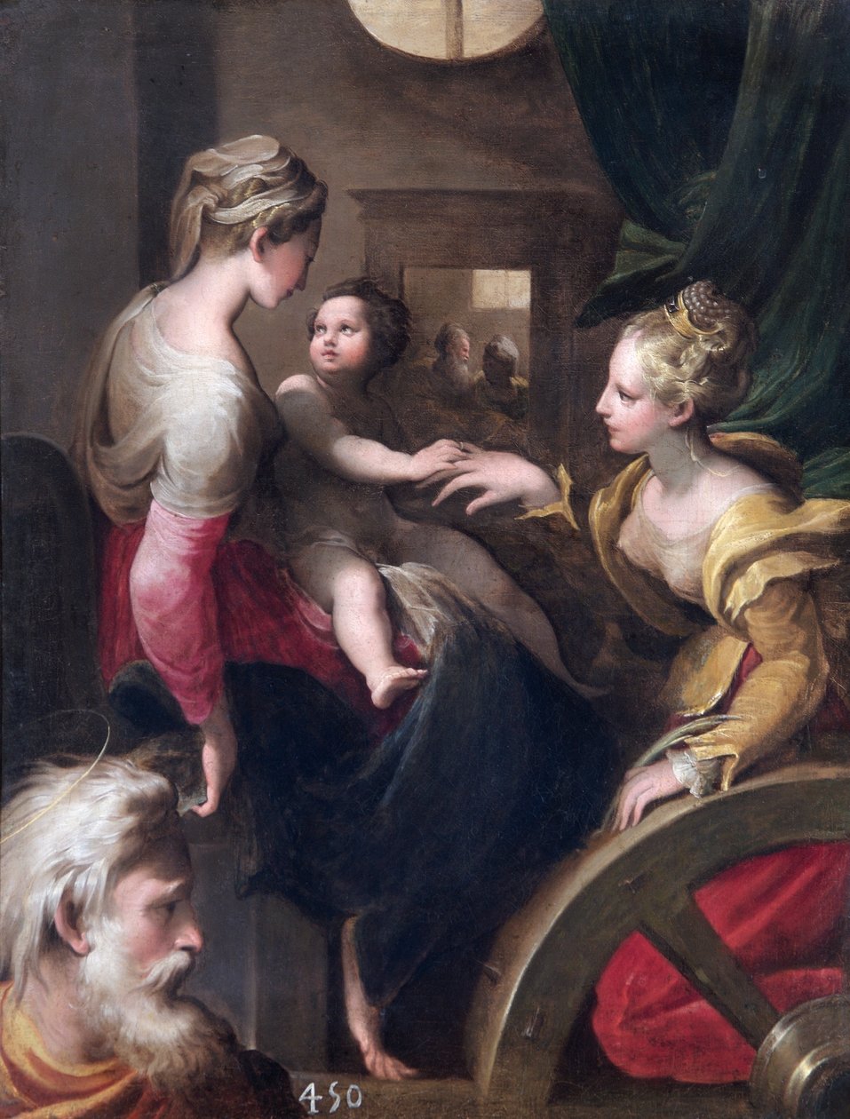 Szent Katalin misztikus házassága (olaj, vászon) alkotó: Parmigianino (1503 40) (after)