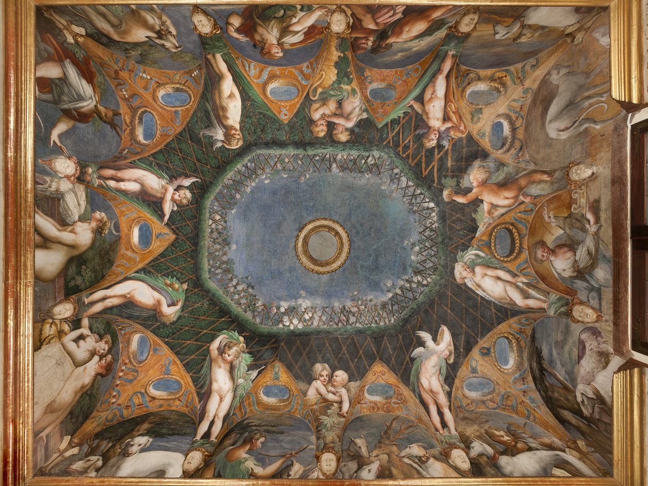 Diana és Actaeon szobája alkotó: Parmigianino