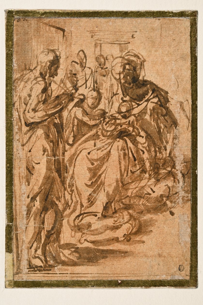 Tanulmány a „hosszú nyakú Madonnáról” alkotó: Parmigianino