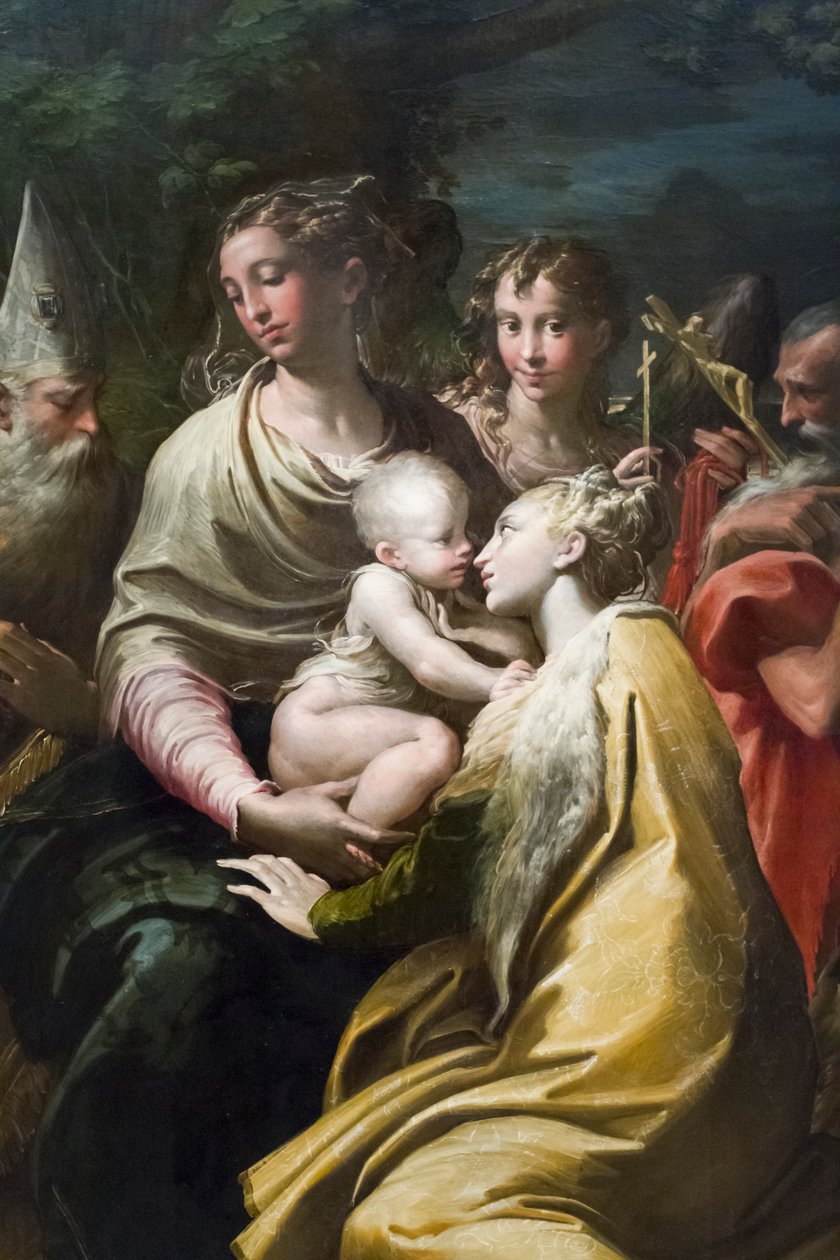 Szűz és gyermek Szent Margittal és más szentekkel alkotó: Parmigianino (1503 40)