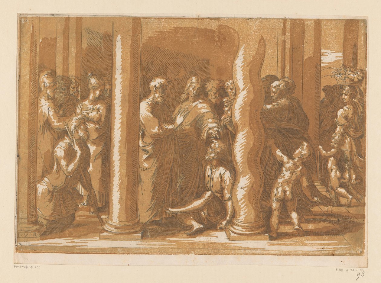 Szent Péter és János meggyógyítják a bénultakat alkotó: Parmigianino (attributed to)
