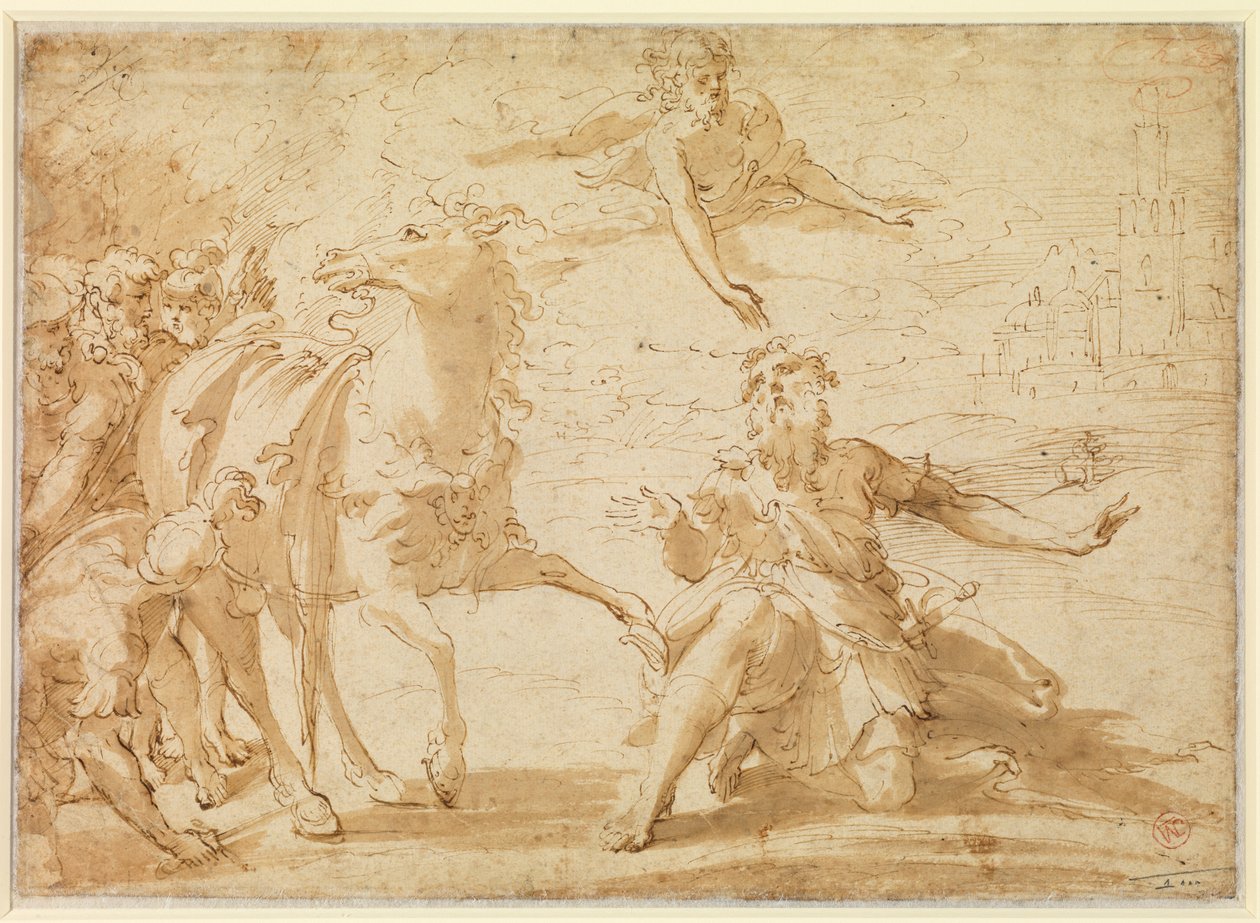 Szent Pál megtérése alkotó: Parmigianino