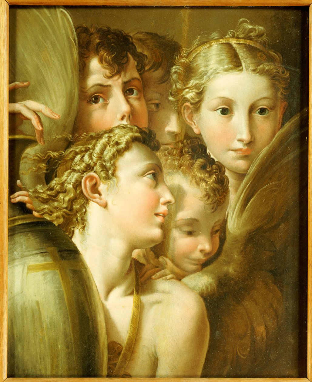 Öt angyal alkotó: Parmigianino