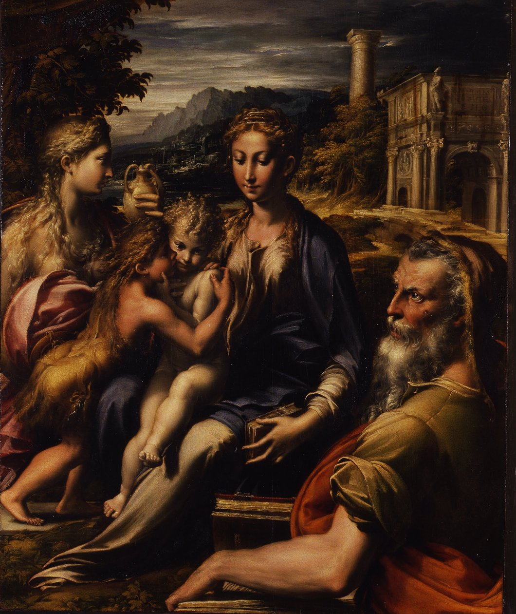 Madonna és gyermeke San Zaccaria Szent Madonnával, 1535 körül alkotó: Parmigianino