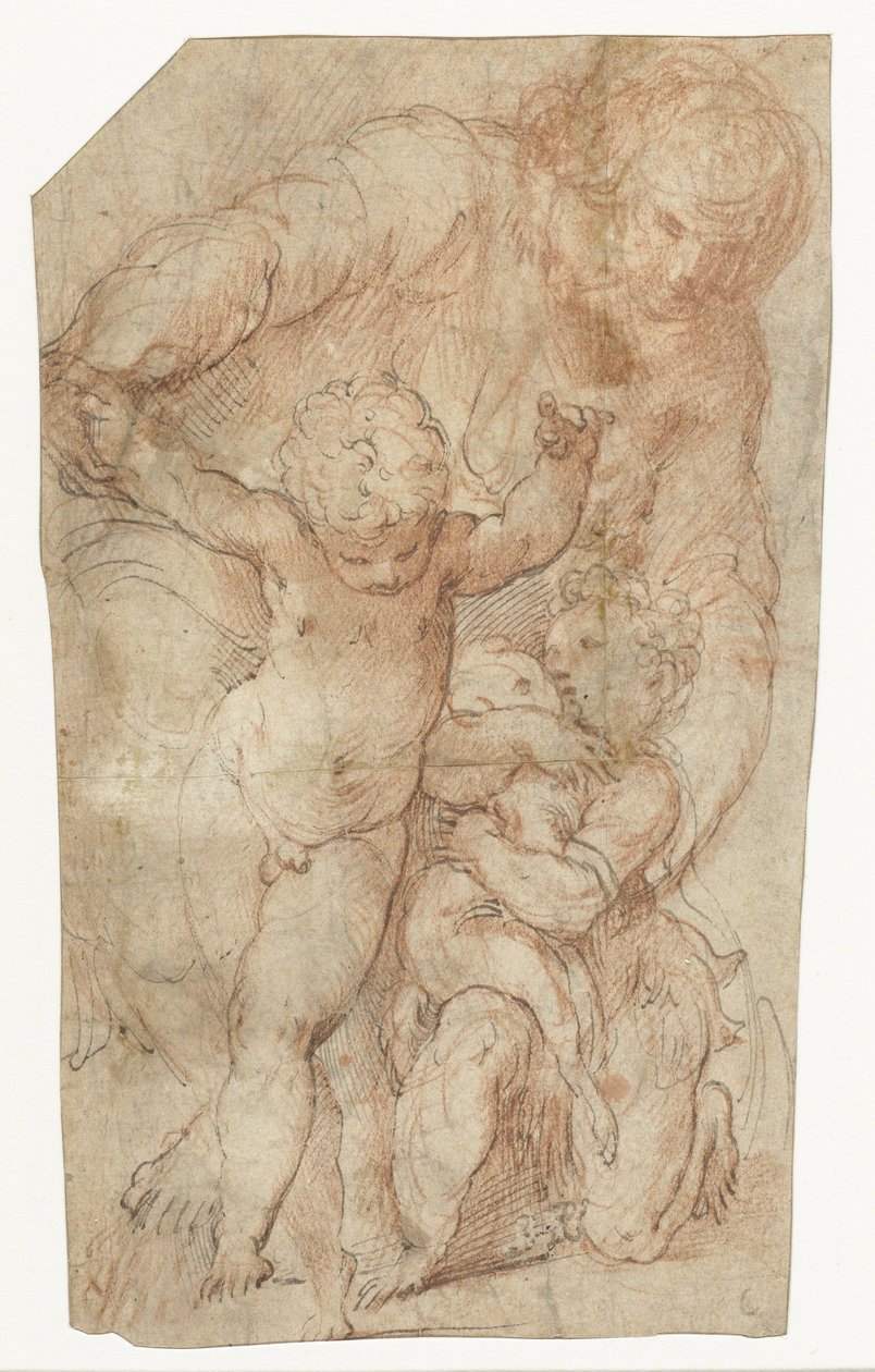 Madonna a gyermek Krisztussal és a kis Keresztelő Jánossal alkotó: Parmigianino