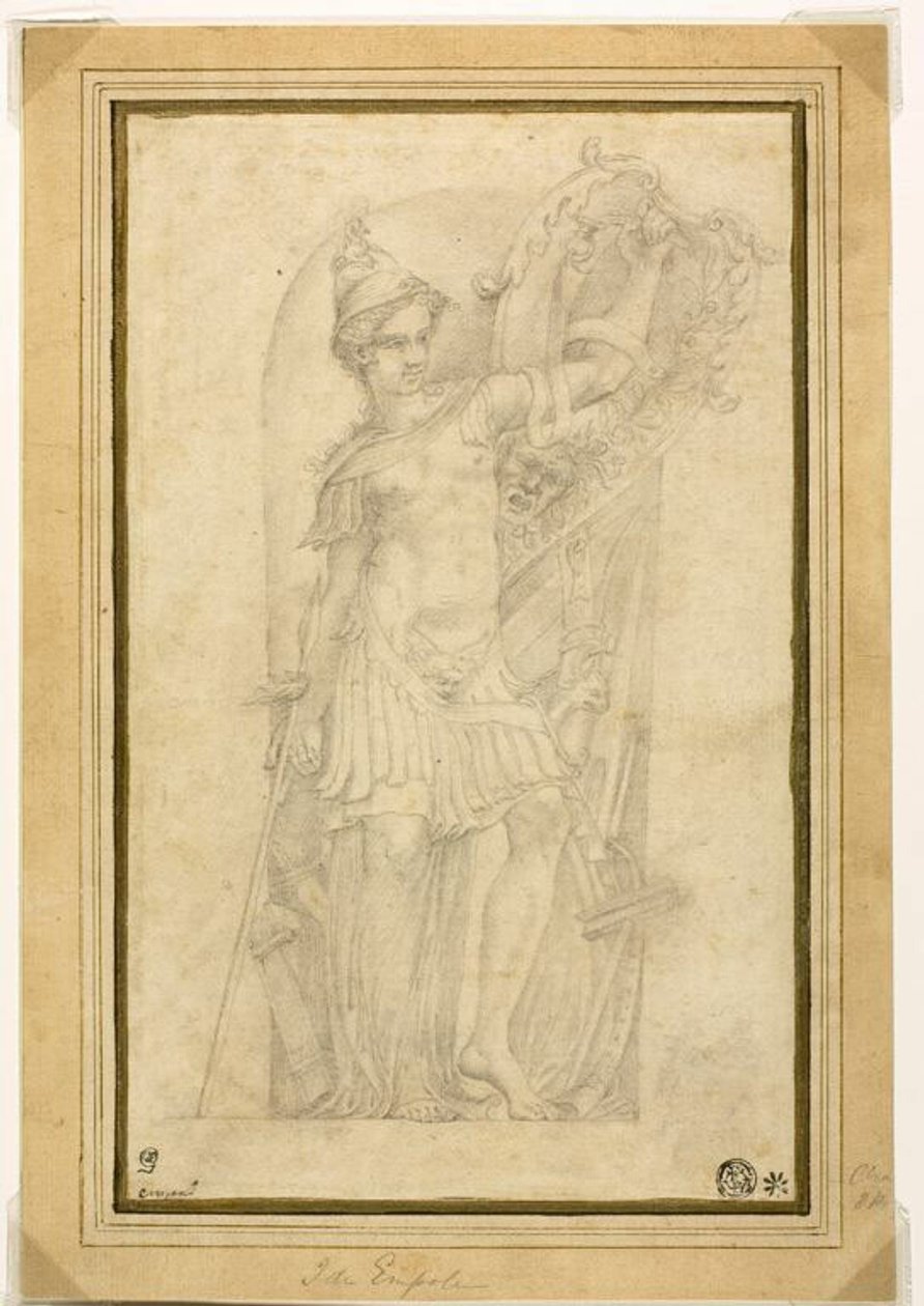Minerva (vagy Bellona) egy piaci résben alkotó: Parmigianino