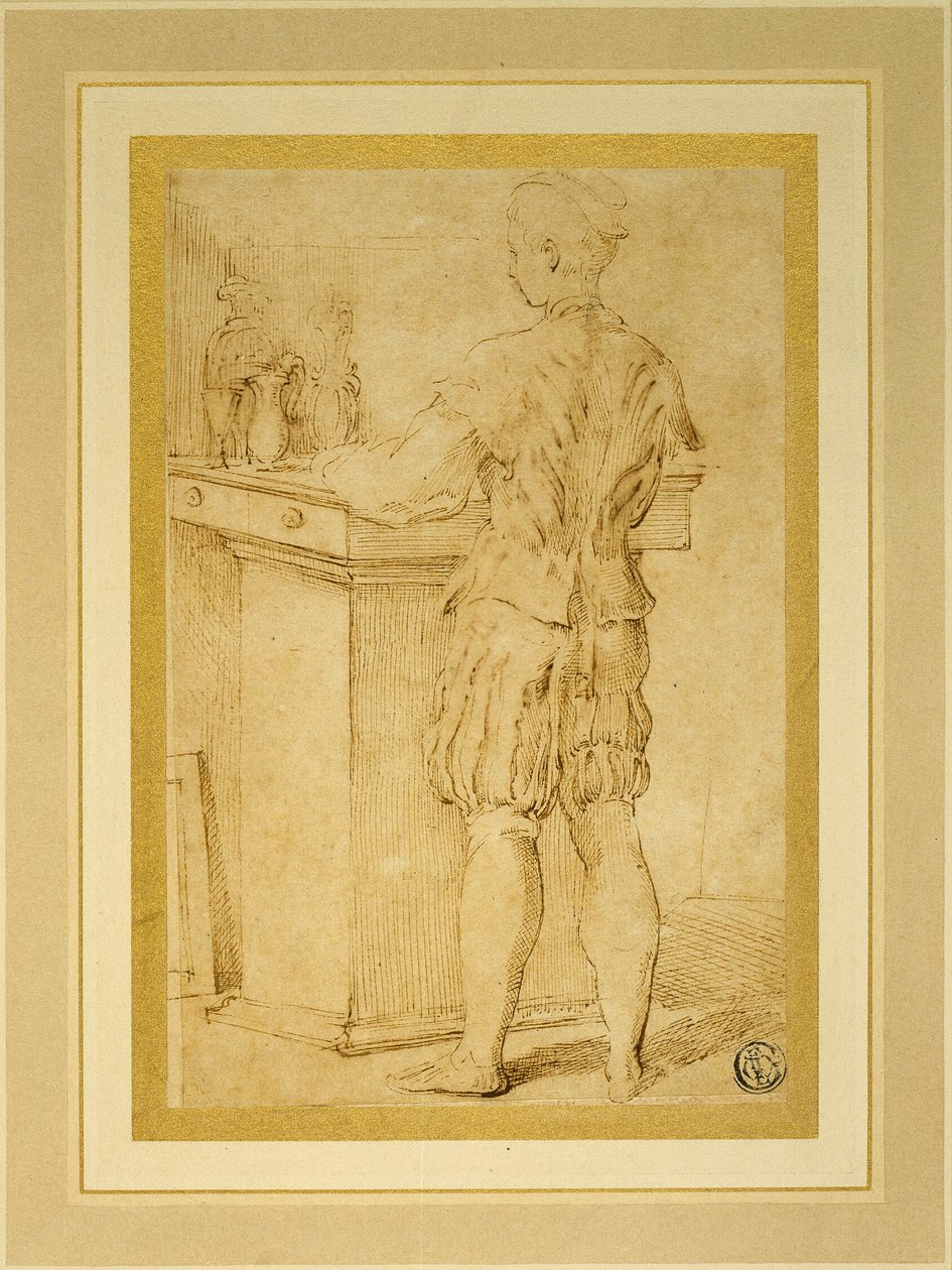 Page Serving Wine vagy A festő tanoncai alkotó: Parmigianino