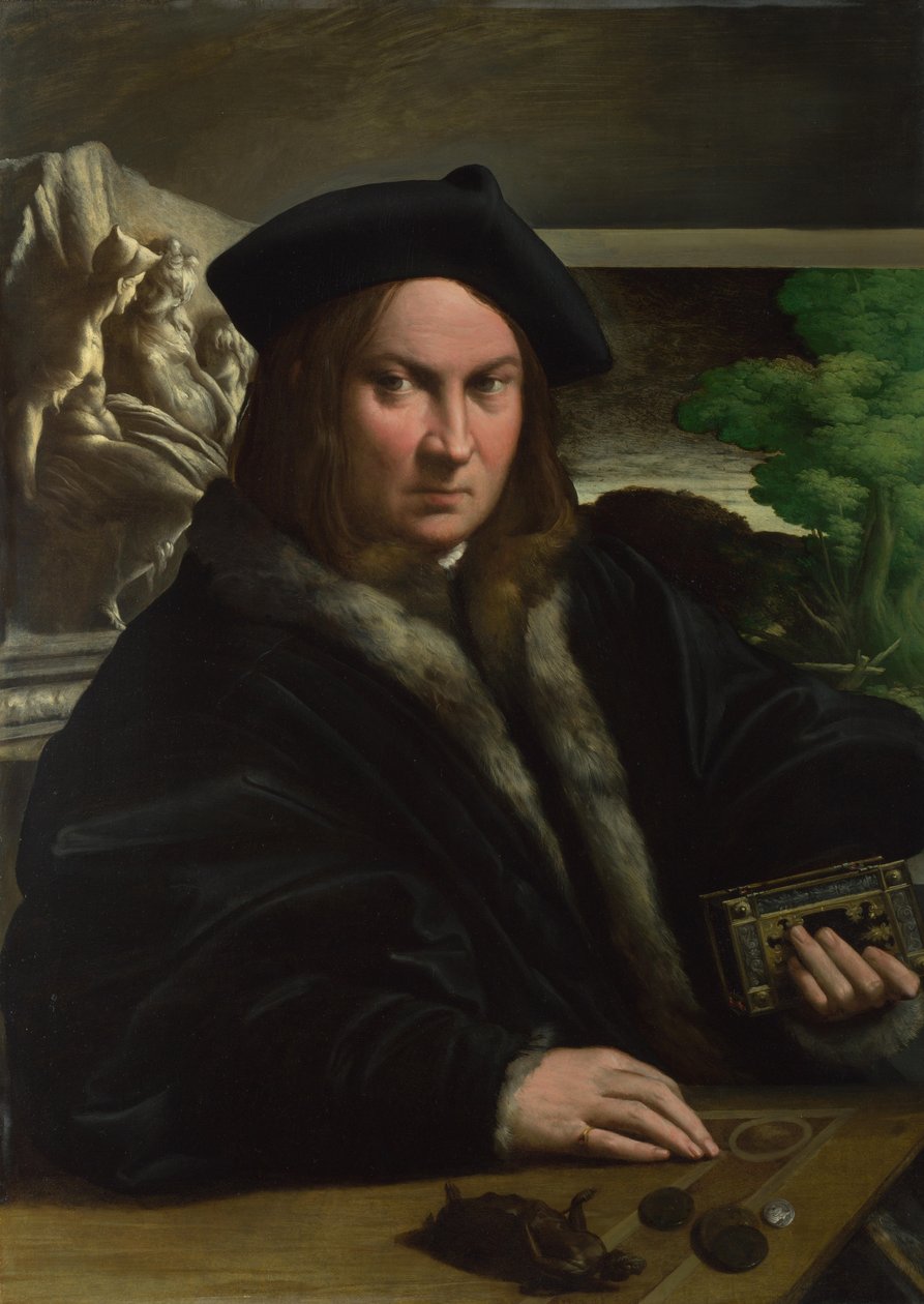 Gyűjtő portréja, c. 1523. alkotó: Parmigianino