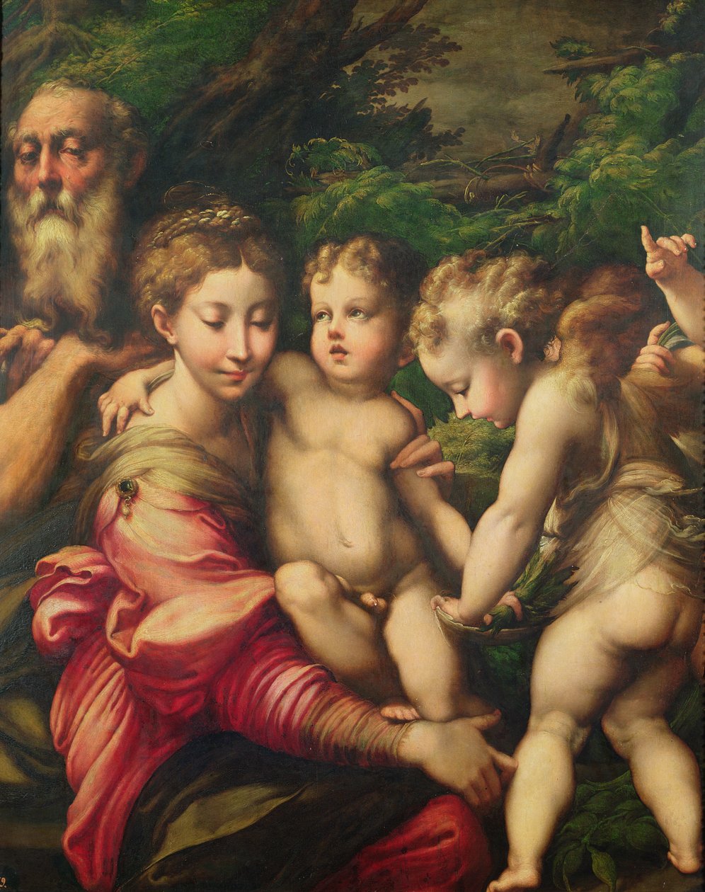 A Szent Család (Pihenés az egyiptomi repülésben) 1524 alkotó: Parmigianino