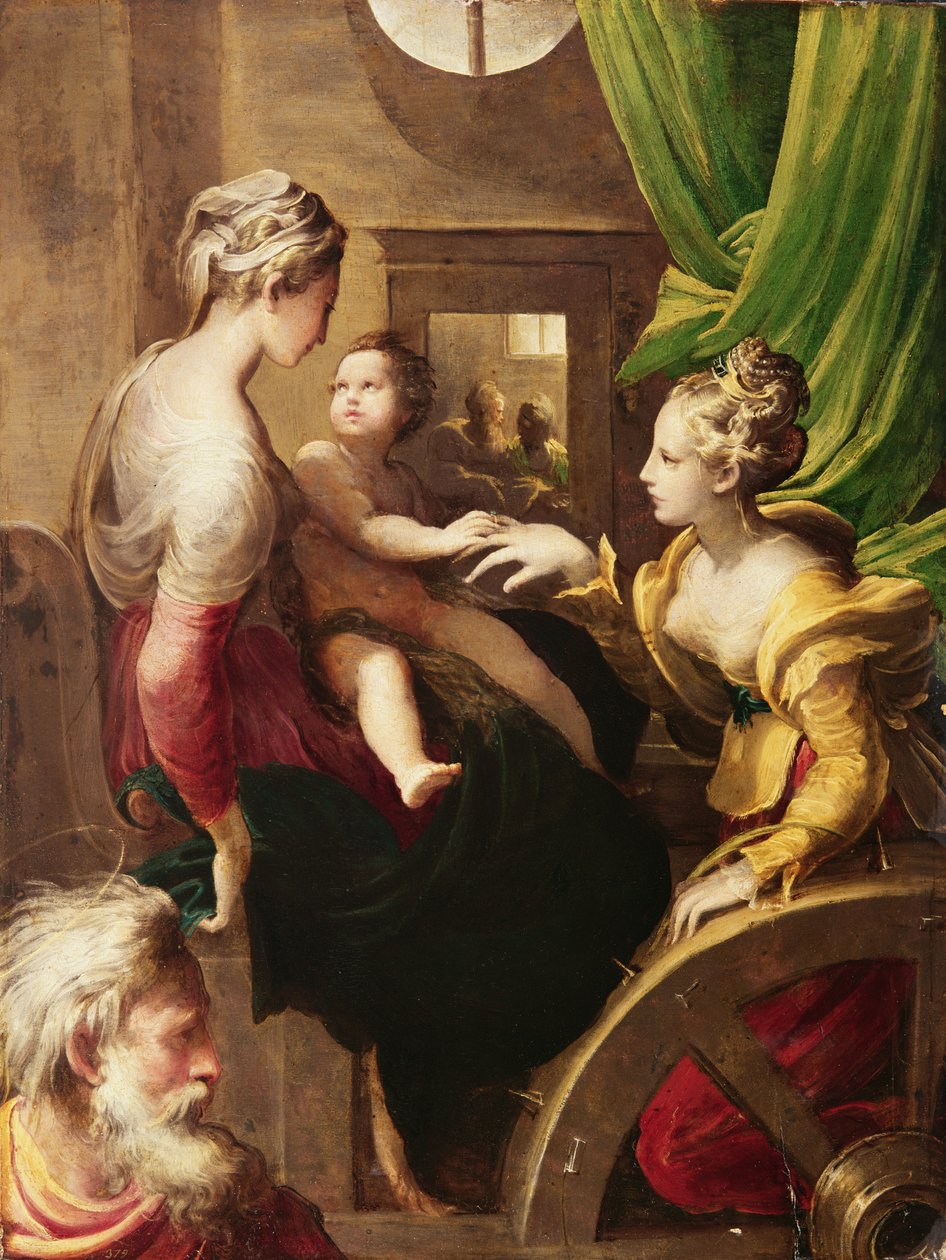 Szent Katalin misztikus házassága alkotó: Parmigianino