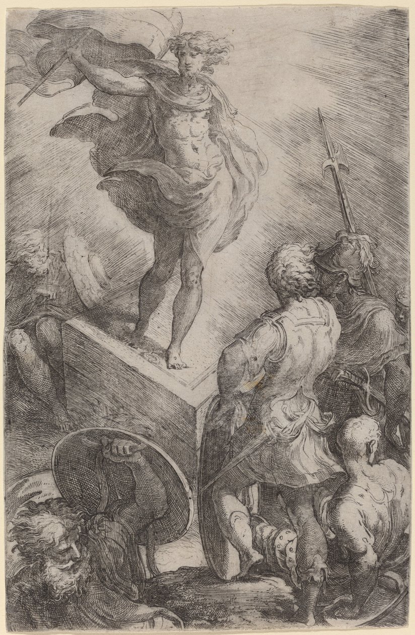 Krisztus feltámadása alkotó: Parmigianino
