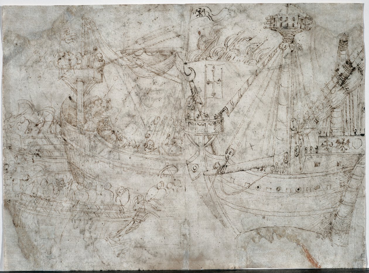Űrhajó, c. 1410-es évek. alkotó: Parri Spinelli