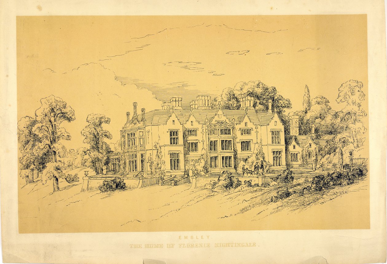 Embley Park, 1856 körül alkotó: Parthenope Nightingale