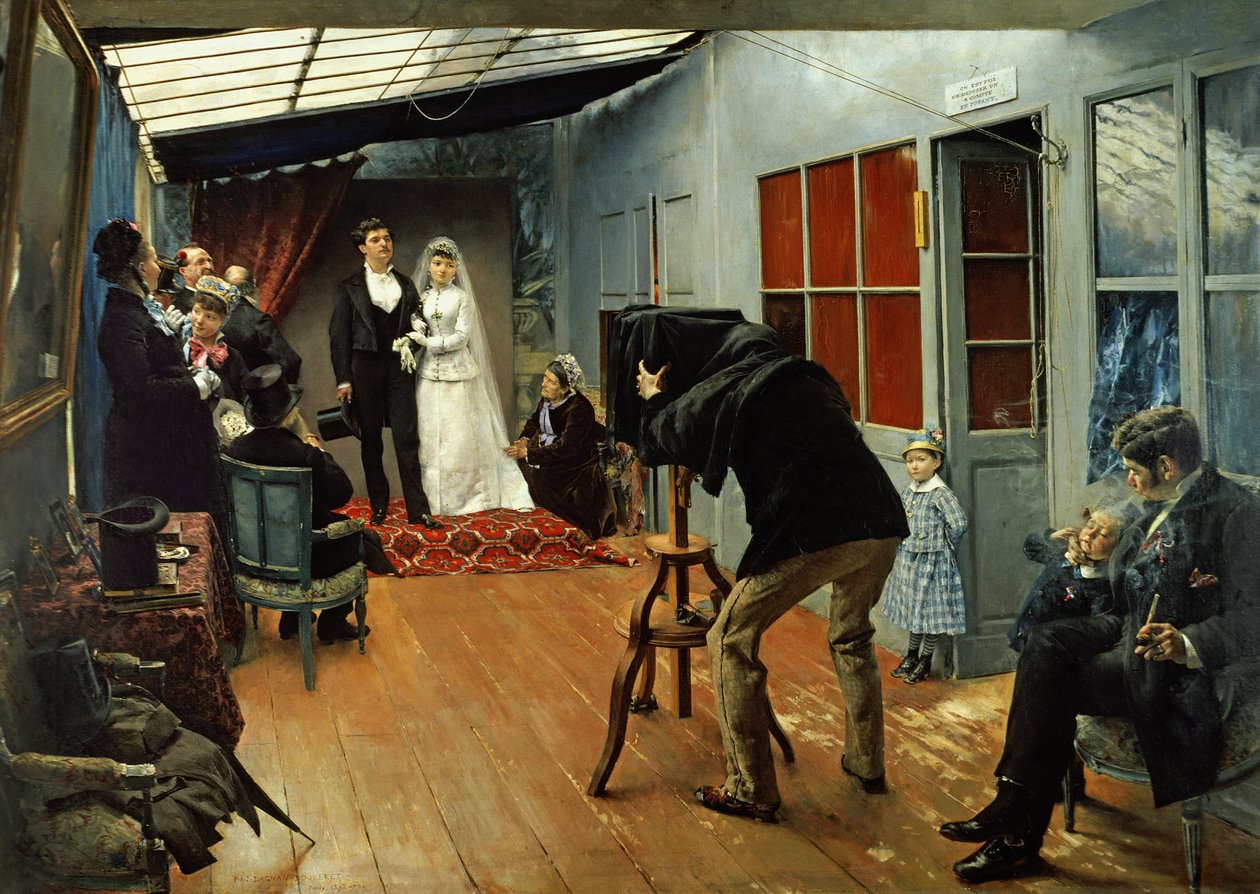 Esküvő a fényképésznél, 1878-9 alkotó: Pascal Adolphe Jean Dagnan Bouveret