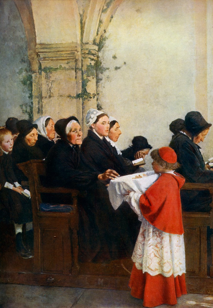 Az áldott kenyér, c1879, 1912. alkotó: Pascal Adolphe Jean Dagnan Bouveret