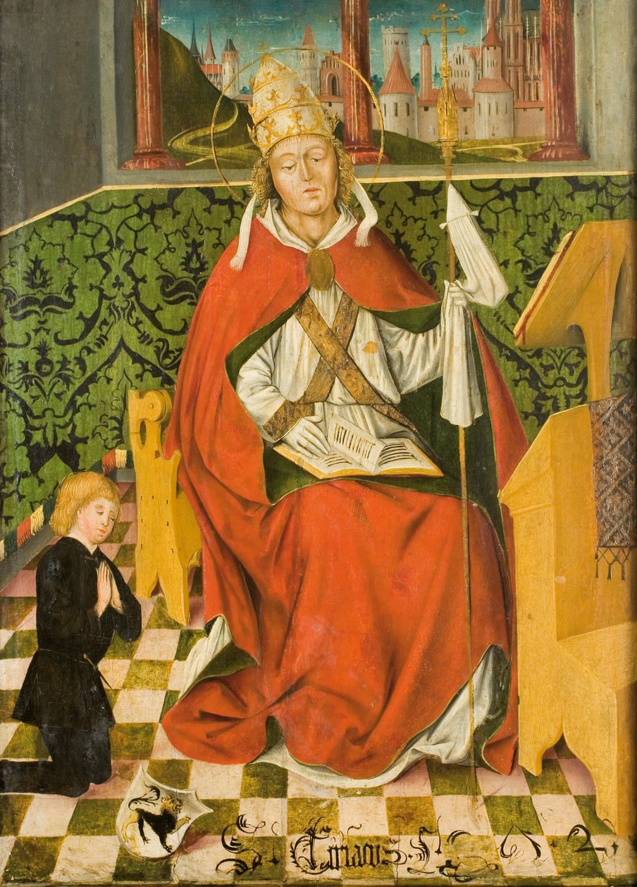 Szent Cyriacus adományozóval alkotó: Passauer Maler
