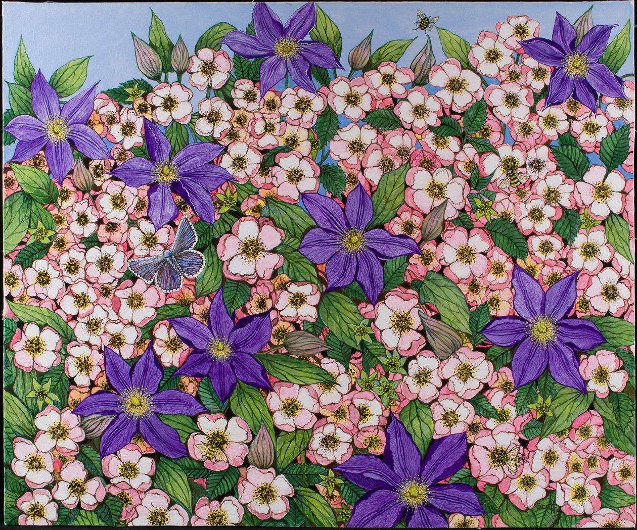 A Purple Patch, 2011 (akril, calico) alkotó: Pat Scott