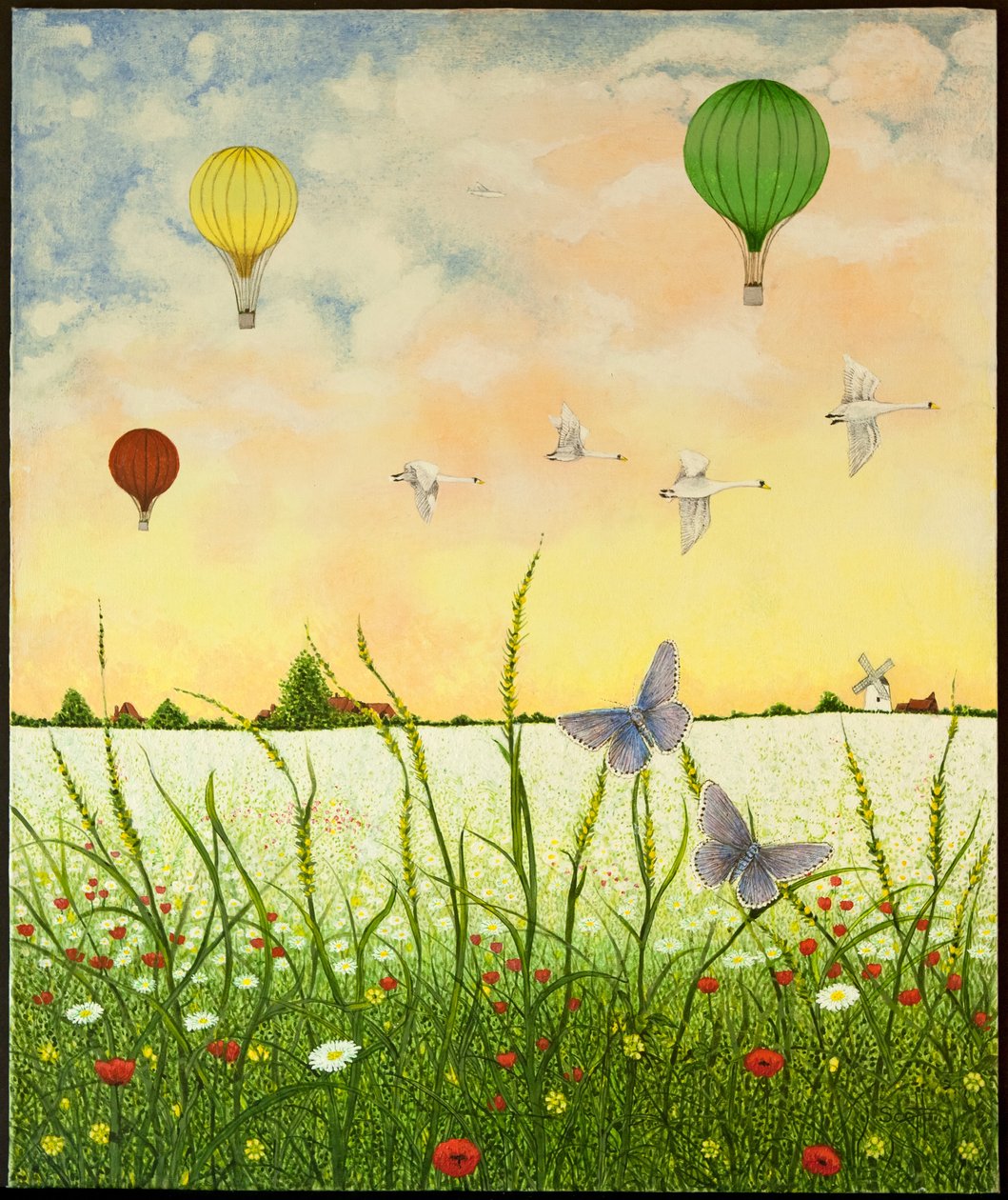 High Flyers, 2011 (akril, calico) alkotó: Pat Scott