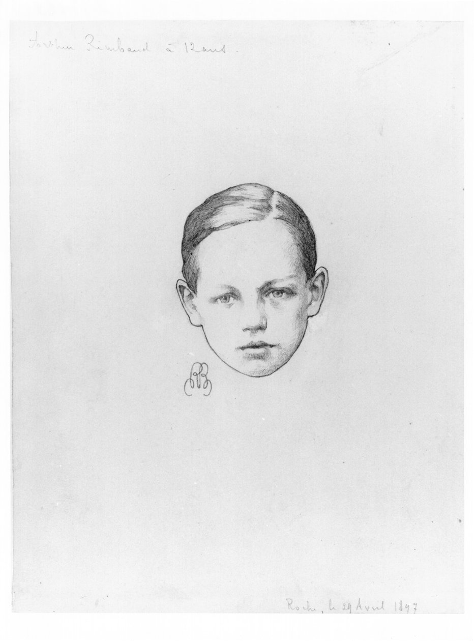 Arthur Rimbaud (1854-91) 12 éves, 1897. április 29., Roche alkotó: Paterne Berrichon
