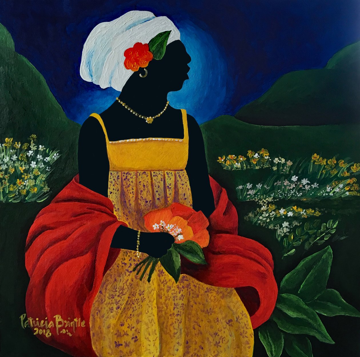 Abigail, 2018 (akril, fa) alkotó: Patricia Brintle